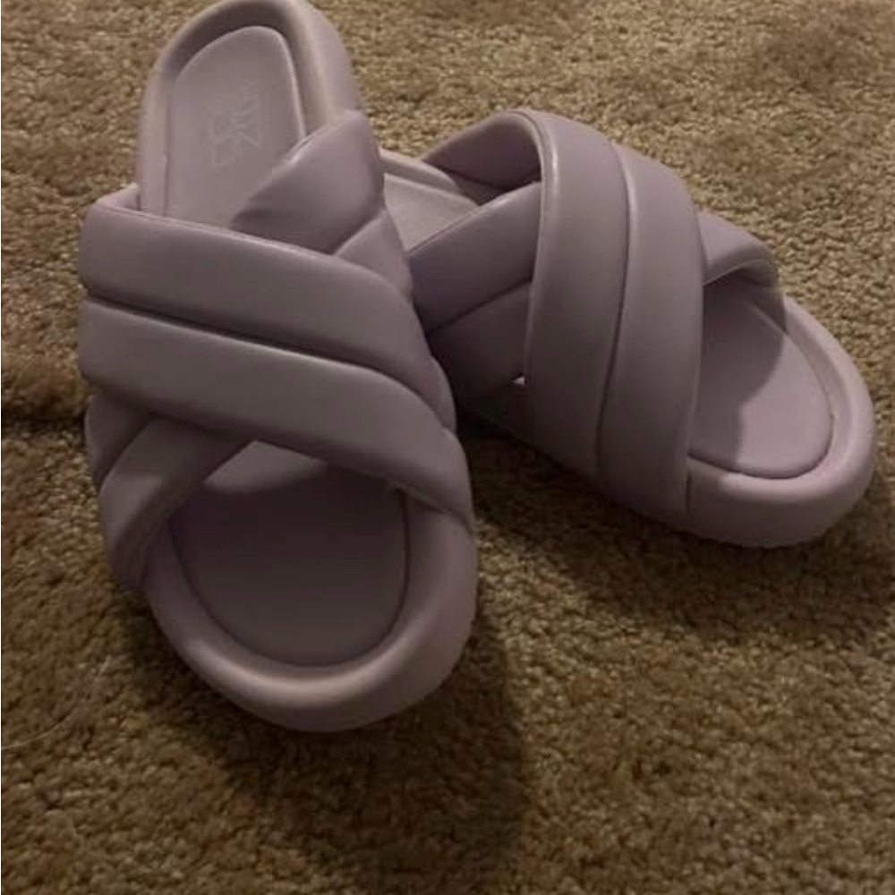 women’s Purple Slide Sandals